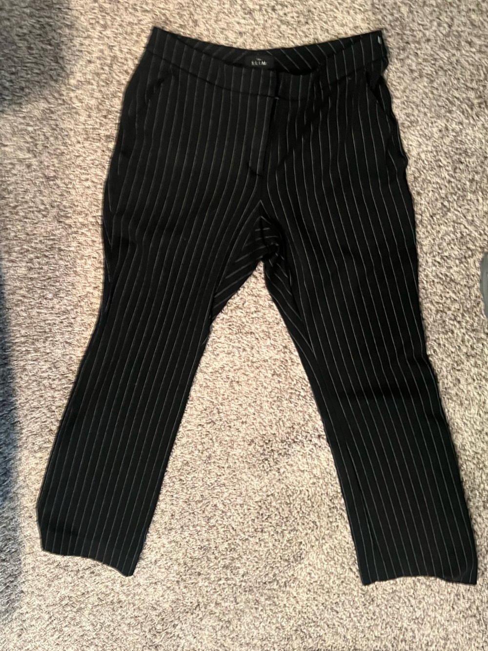 White House Black Market Straight Leg Pants in Navy